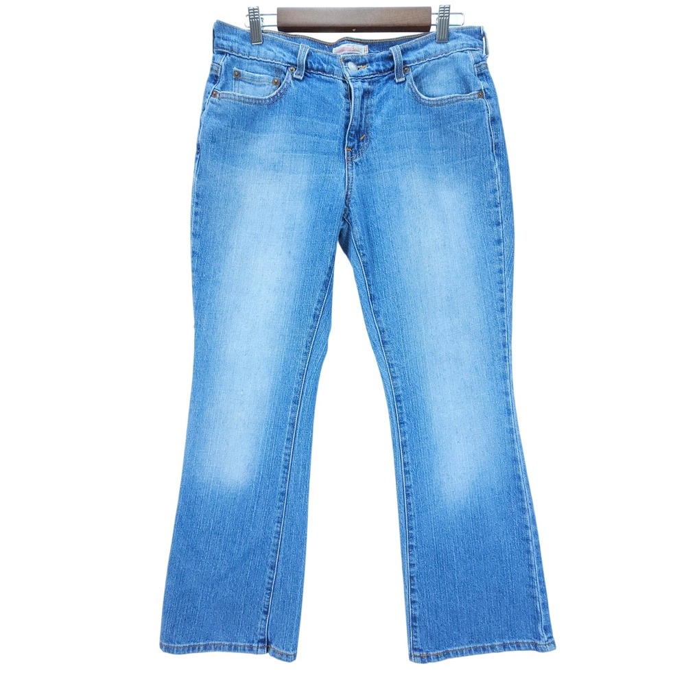 Levi's 515 Bootcut Jeans Womens 8 Short 31x29 Light Wash Stretch Mid Rise Y2K